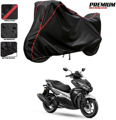 DeepShakshi AUTOMOTIVE Two Wheeler Cover for Yamaha(Aerox 155 Maxi BS6, Black, Red)