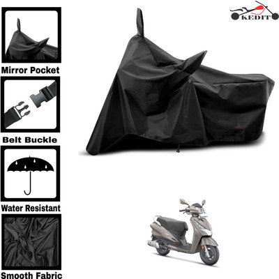 KEDIT Two Wheeler Cover for Universal For Bike(Destini 125, Black)