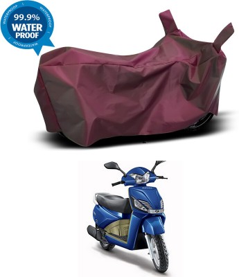 Genipap Waterproof Two Wheeler Cover for Mahindra(Gusto, Maroon)