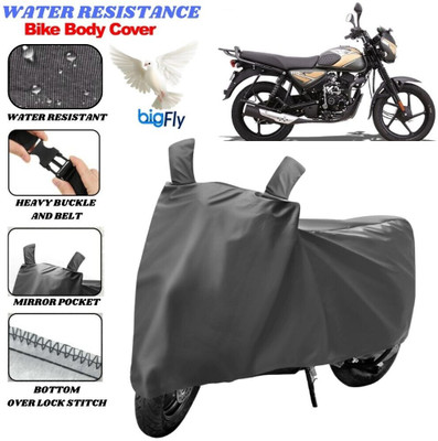 BigFly Two Wheeler Cover for Bajaj(CT110, Grey)