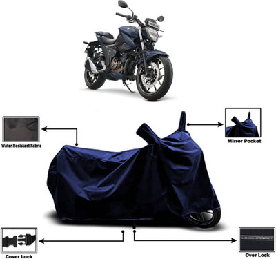 AASHTIK MART Two Wheeler Cover for Suzuki(Gixxer 250, Blue)
