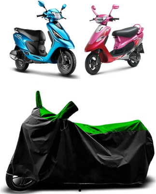 VESMEI Two Wheeler Cover for TVS(Pep Plus, Green)
