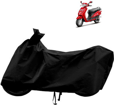 Horseyaart Waterproof Two Wheeler Cover for Hero(Duet VX 110CC BS6, Black)