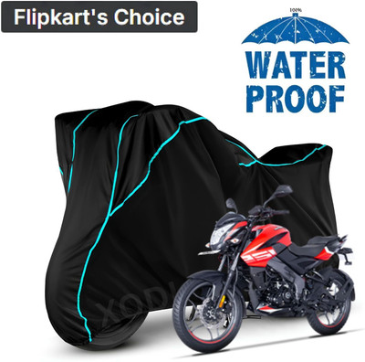 AutoGalaxy Waterproof Two Wheeler Cover for Bajaj(Pulsar NS125, Black, Blue, Multicolor)