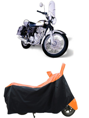 Coxtor Waterproof Two Wheeler Cover for Royal Enfield(Machismo 350, Orange)