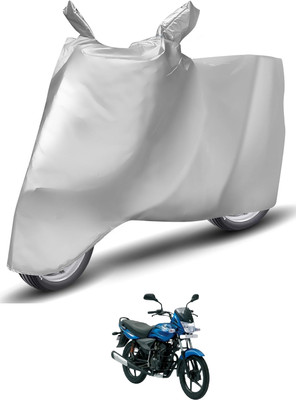 Caronix Waterproof Two Wheeler Cover for Bajaj(Platina 125, Silver)