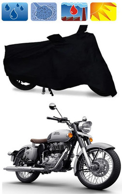ATBROTHERS Waterproof Two Wheeler Cover for Royal Enfield(Classic 350, Blue)