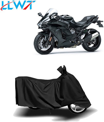 DeepShakshi AUTOMOTIVE Waterproof Two Wheeler Cover for Kawasaki(Ninja H2, Black)