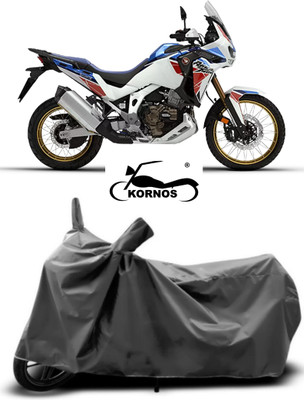 KORNOS Two Wheeler Cover for Honda(CRF1000L Africa Twin BS6, Grey)