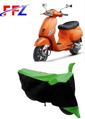 FFZ Two Wheeler Cover for Vespa(Vespa SXL 125, Black, Green)