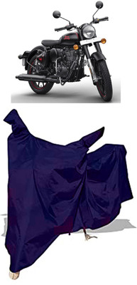 Amexride Two Wheeler Cover for Royal Enfield(350 BS6, Blue)