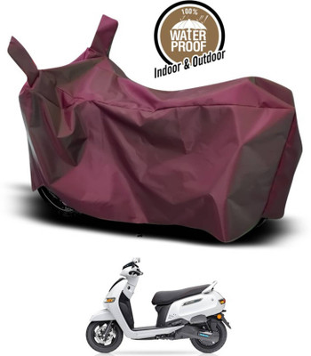 AASHTIK MART Two Wheeler Cover for TVS(iQube Electric, Maroon)
