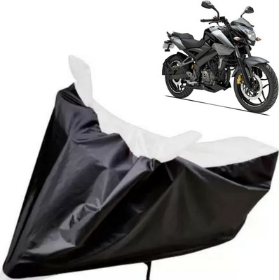DeepShakshi AUTOMOTIVE Waterproof Two Wheeler Cover for Bajaj(Pulsar 200NS FI, Black, White)