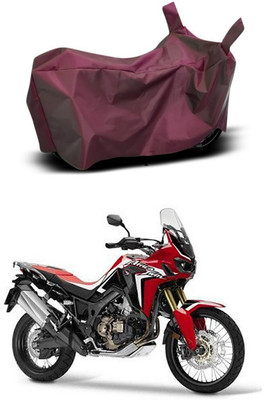 Mdstar Waterproof Two Wheeler Cover for Honda(CRF1000L Africa Twin, Maroon)