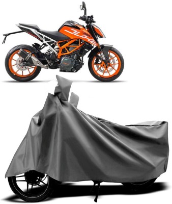 AUTO PEARL Two Wheeler Cover for KTM(Duke 390, Silver)