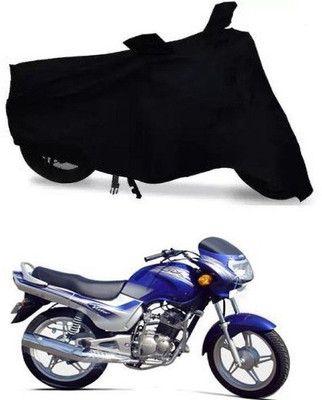DeepShakshi AUTOMOTIVE Waterproof Two Wheeler Cover for TVS(Victor GLX, Black)