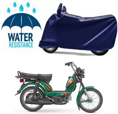 Mdstar Waterproof Two Wheeler Cover for TVS(XL 100 Heavy Duty, Blue)