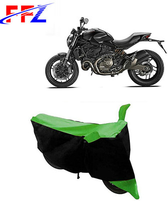 FFZ Two Wheeler Cover for Ducati(Monster 82, Black, Green)