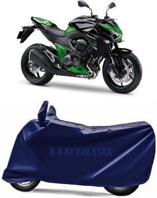 R Rayvin Star Two Wheeler Cover for Kawasaki(Z800, Blue)