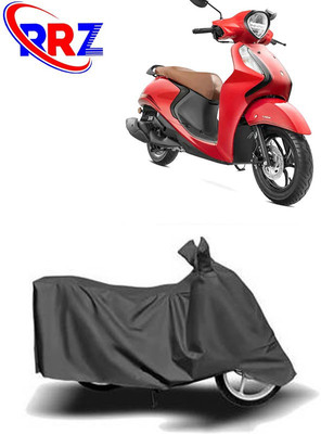 RRZ Waterproof Two Wheeler Cover for Yamaha(Fascino 125 FI, Grey)