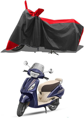 KEDIT Two Wheeler Cover for TVS(Jupiter, Red)