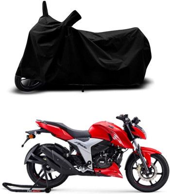 KEDIT Two Wheeler Cover for TVS(Apache RTR 180, Black)