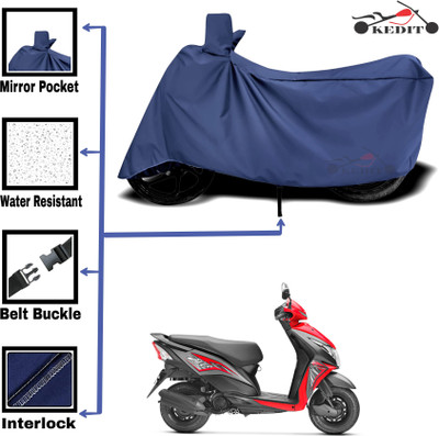 KEDIT Two Wheeler Cover for Honda(Deo, Blue)