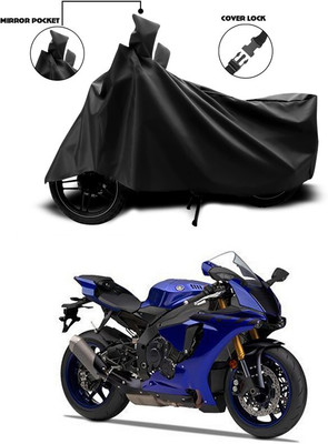 DeepShakshi AUTOMOTIVE Two Wheeler Cover for Yamaha(YZF R1, Black)