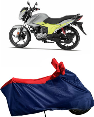 Autofly Waterproof Two Wheeler Cover for Hero(Glamour Blaze, Blue, Red)