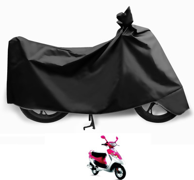 Auto Hub Two Wheeler Cover for TVS(Scooty Pep Plus, Black)