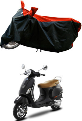 Romeiz Two Wheeler Cover for Vespa(Vespa VXL 150, Red)