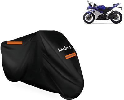 Juvdoxj Waterproof Two Wheeler Cover for Yamaha(YZF R15 Ver 2.0, Black)
