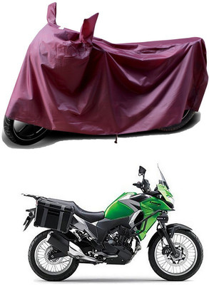 THE REAL ARV Waterproof Two Wheeler Cover for Kawasaki(Versys X 300 BS6, Maroon)