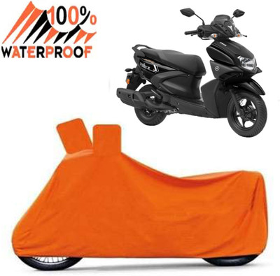 ROYAL AUTO MART Waterproof Two Wheeler Cover for Yamaha(RayZR 125, Orange)