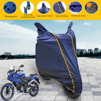 GARREGE Waterproof Two Wheeler Cover for Bajaj(Pulsar AS 150, Blue)