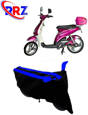 RRZ Waterproof Two Wheeler Cover for Avon(E Lite, Black, Blue)