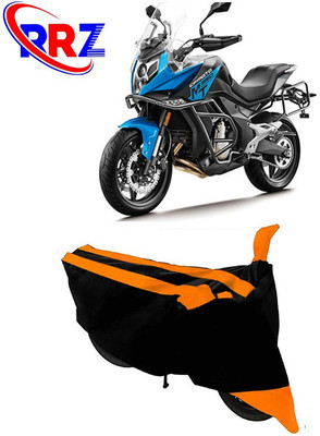 RRZ Waterproof Two Wheeler Cover for CFMoto(650MT, Black, Orange)