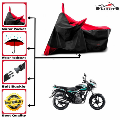 AASHTIK MART Two Wheeler Cover for Bajaj(Discover 100 DTS-i, Red, Black)