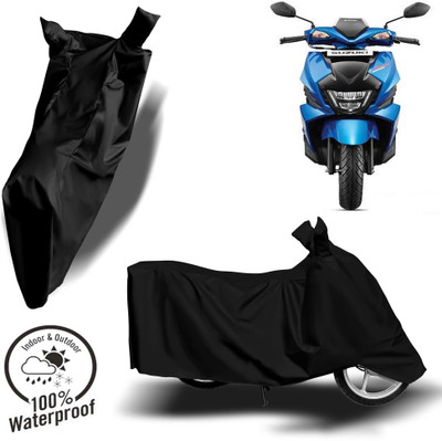ROYAL AUTO MART Waterproof Two Wheeler Cover for Suzuki(Avenis 125, Black)