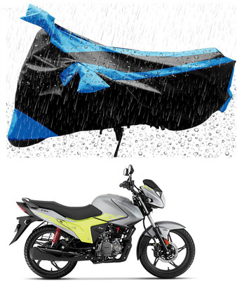 APNEK Two Wheeler Cover for Hero(Glamour Blaze, Blue, Black)
