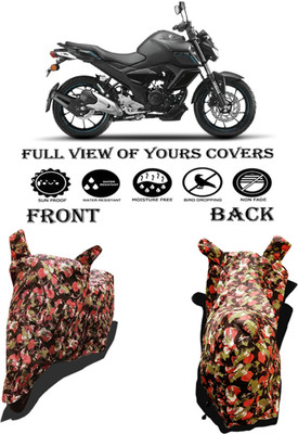 Amexride Two Wheeler Cover for Yamaha(FZ S V3.0 FI, Multicolor)