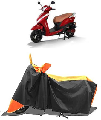 GROFATIK Two Wheeler Cover for Ampere(Magnus BS6, Orange)