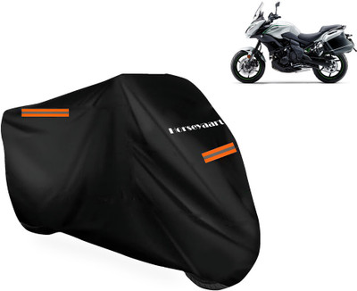 Horseyaart Waterproof Two Wheeler Cover for Kawasaki(Versys 650, Black)