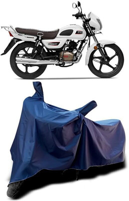 DeepShakshi AUTOMOTIVE Two Wheeler Cover for TVS(Blue)
