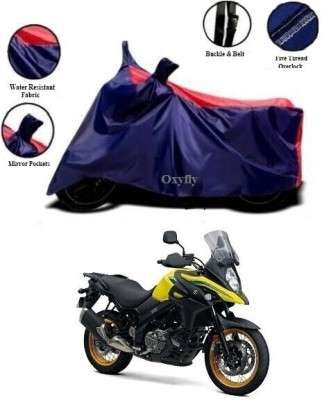 OXYFLY Waterproof Two Wheeler Cover for Suzuki(V-Strom 650 XT, Blue, Red)