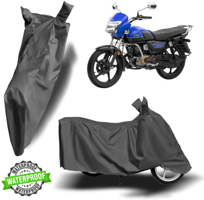 ROYAL AUTO MART Waterproof Two Wheeler Cover for TVS(Radeon, Grey)