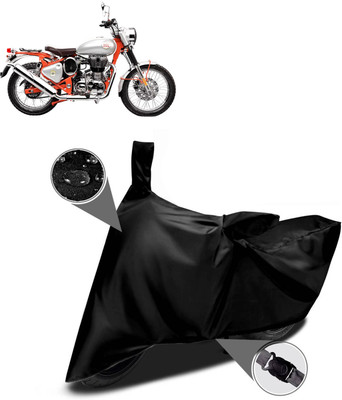 CODOKI Waterproof Two Wheeler Cover for Royal Enfield(Bullet Trials 500, Black)