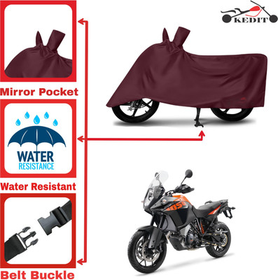 KEDIT Two Wheeler Cover for KTM(1050 Adventure, Maroon)