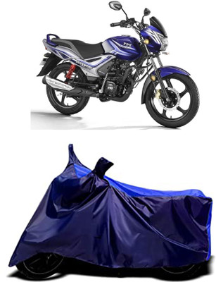 VESMEI Two Wheeler Cover for TVS(Star City Plus, Blue)