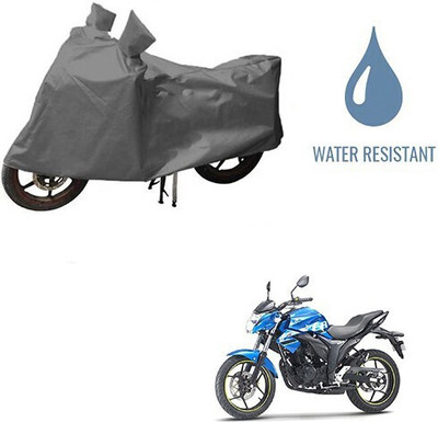 MMSSTAR Waterproof Two Wheeler Cover for Suzuki(Gixxer, Grey)